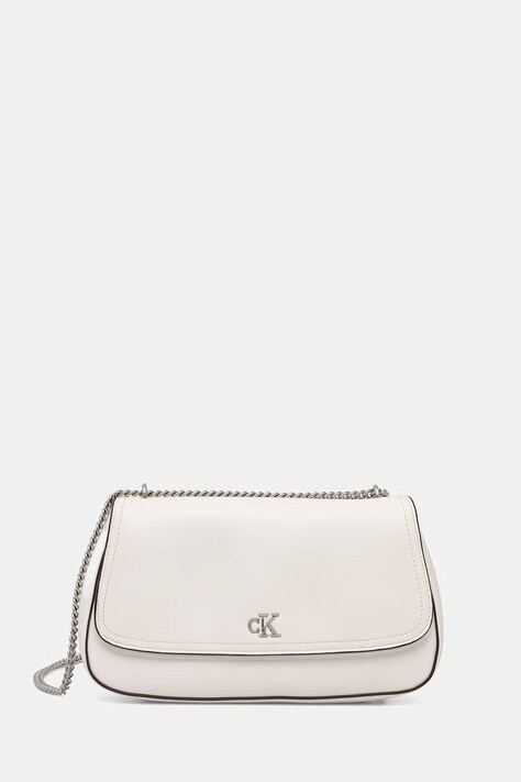 Calvin Klein crossbody kabelka dámska z imitácie kože biela LV04F3171G