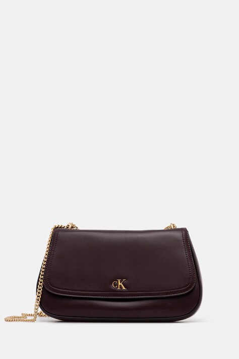 Calvin Klein geantă culoarea bordo, LV04F3171G