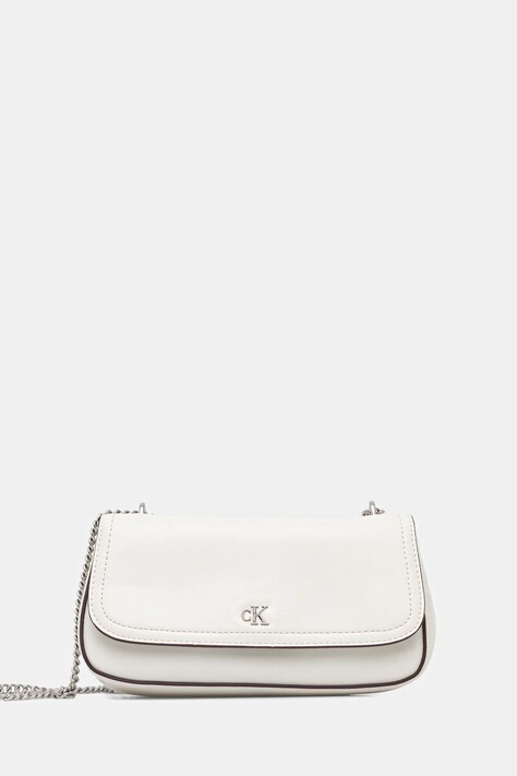 Calvin Klein geantă culoarea alb, LV04F3172G