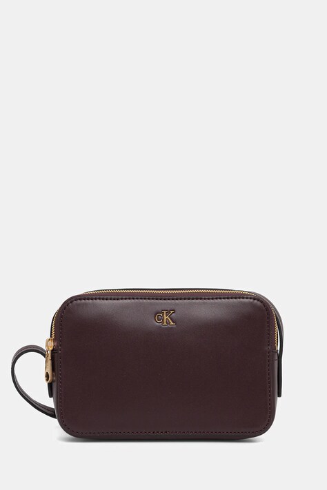 Calvin Klein geantă culoarea maro, LV04F3173G
