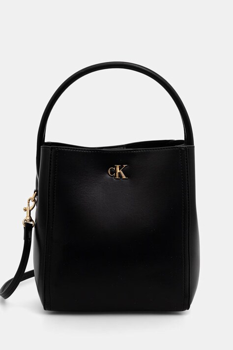 Calvin Klein geantă crossbody pentru femei cu imitație de piele neagră LV04F3174G
