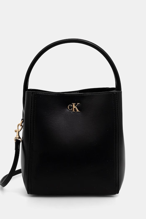 Calvin Klein geantă crossbody pentru femei cu imitație de piele neagră LV04F3174G