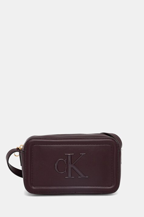 Torba Calvin Klein boja: smeđa, LV04F3220G