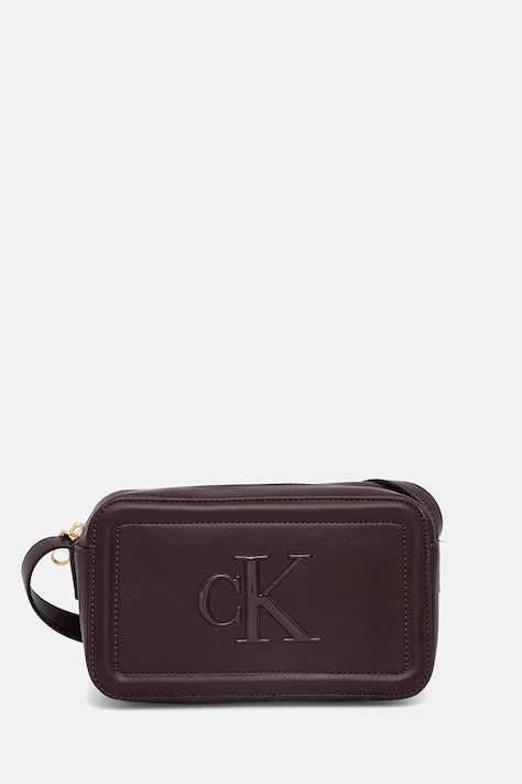 Kabelka Calvin Klein hnedá farba, LV04F3220G