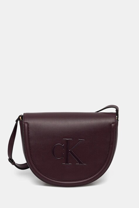 Calvin Klein torebka kolor bordowy LV04F3221G