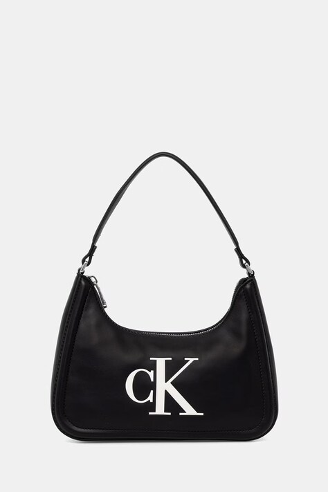 Calvin Klein baguette torbica ženska iz umetnega usnja črna LV04F3230G