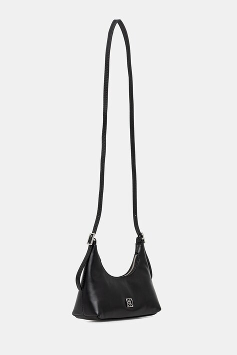Kožna torba Calvin Klein boja: crna, LV04F3263G
