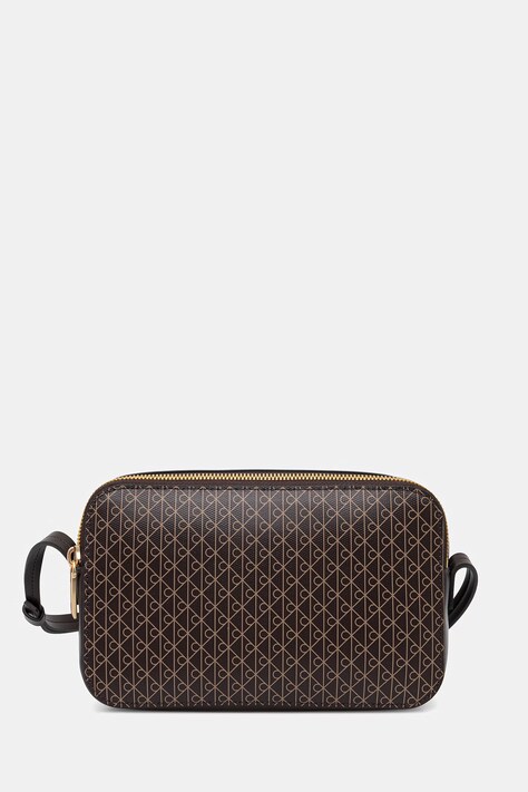 Calvin Klein torebka crossbody damska z imitacji skóry brązowa LV04F3268G