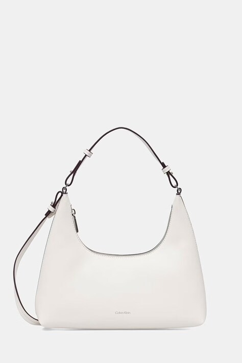 Calvin Klein kabelka dámska z imitácie kože biela LV04F3272G