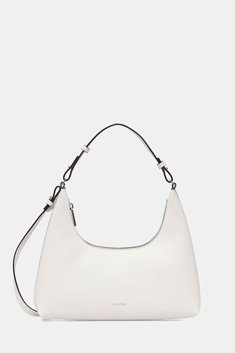 Calvin Klein kabelka dámska z imitácie kože biela LV04F3272G