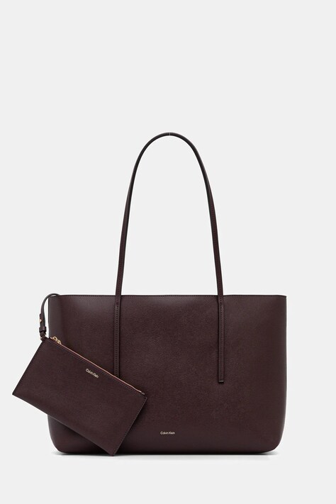 Calvin Klein torebka kolor brązowy LV04F3274G