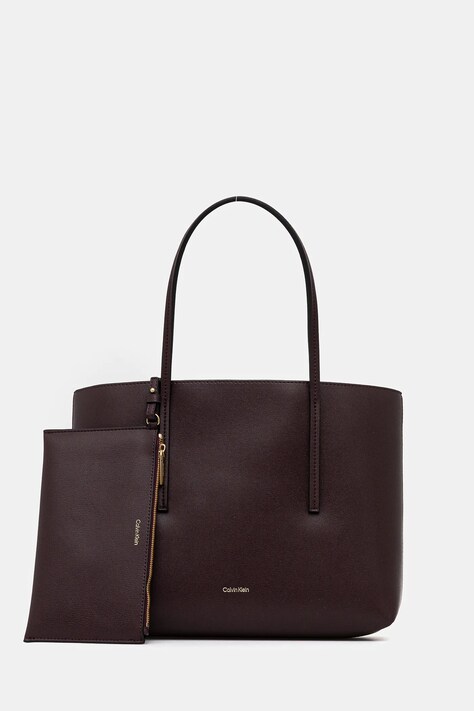 Calvin Klein poșetă culoarea maro, LV04F3275G