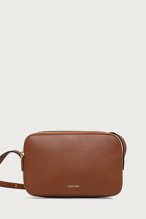 Calvin Klein Crossbody torbica ženska iz umetnega usnja oranžna LV04F3276G