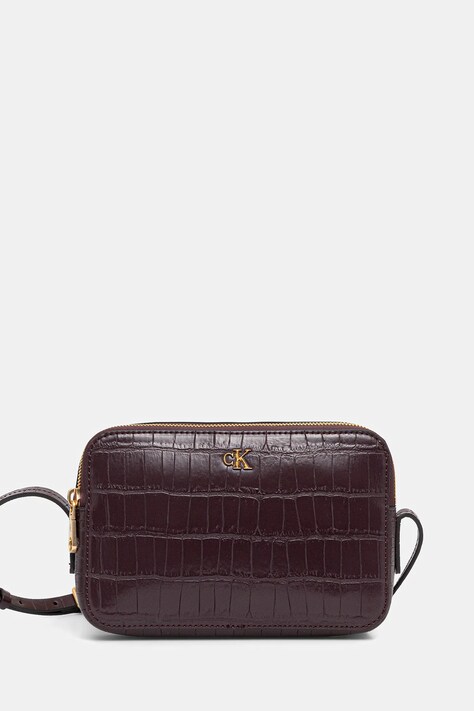 Calvin Klein torebka kolor bordowy LV04F3285G