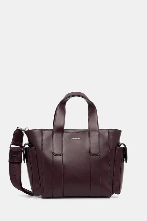 Τσάντα Calvin Klein χρώμα: μοβ, LV04F3290G