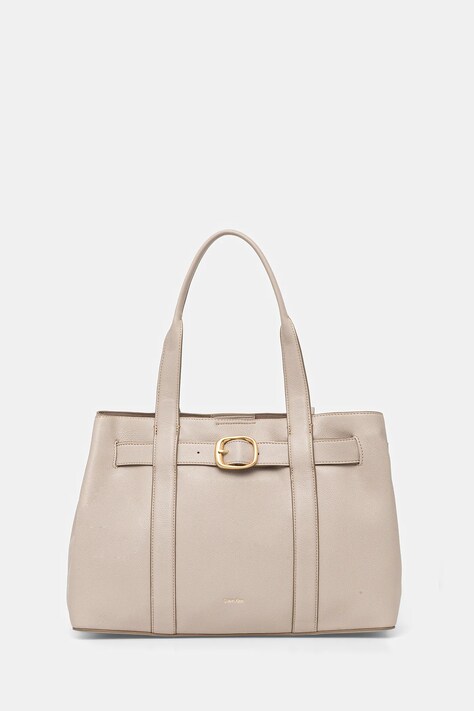 Calvin Klein geantă culoarea bej, LV04F3294G