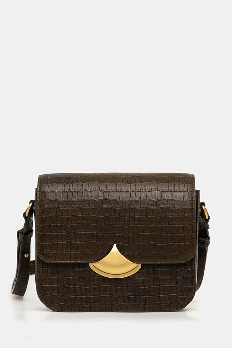 Sessun torebka skórzana kolor zielony 25102002