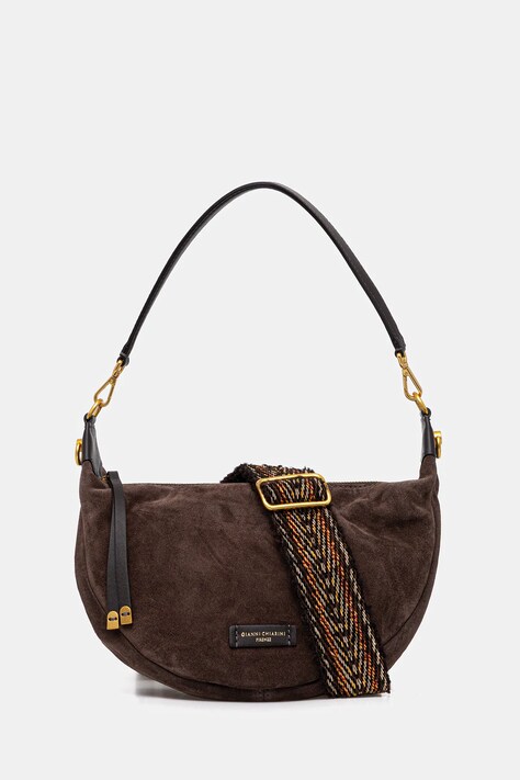Gianni Chiarini torebka zamszowa AISHA kolor brązowy BS.12050.CM