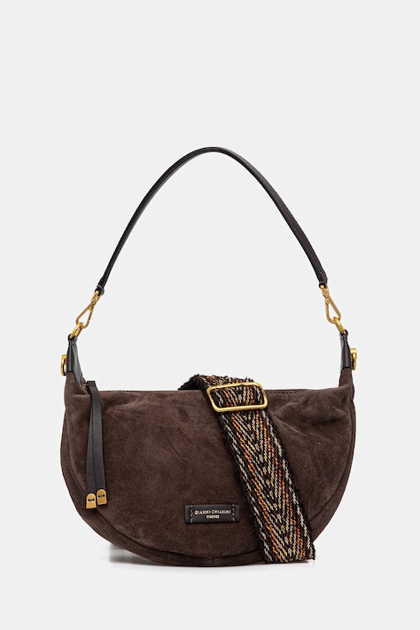 Gianni Chiarini torebka zamszowa AISHA kolor brązowy BS.12050.CM