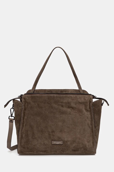Gianni Chiarini torebka zamszowa JANIS kolor brązowy BS.11246.CM