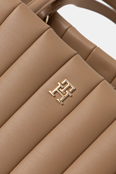Torba Tommy Hilfiger boja: bež, AW0AW17670