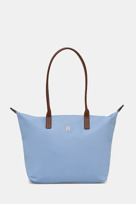 Tommy Hilfiger kabelka typu shopper dámska modrá AW0AW17711