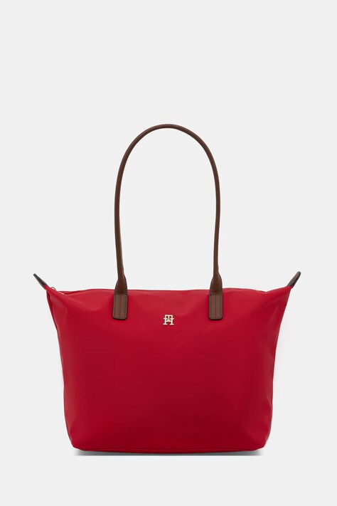 Tommy Hilfiger kabelka typu shopper dámska červená AW0AW17711