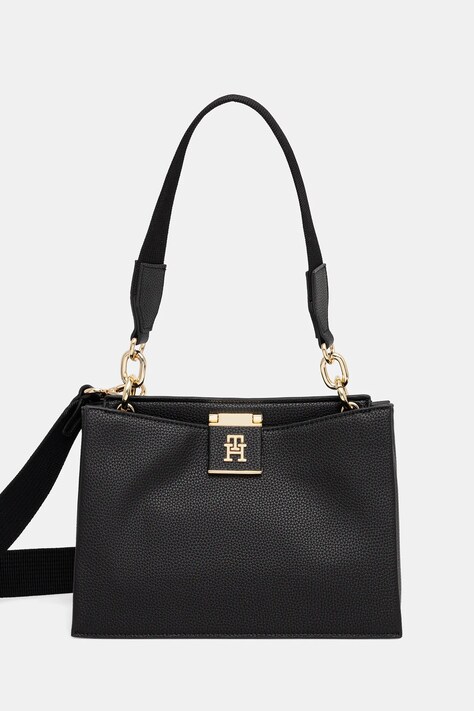 Kabelka Tommy Hilfiger černá barva, AW0AW17722