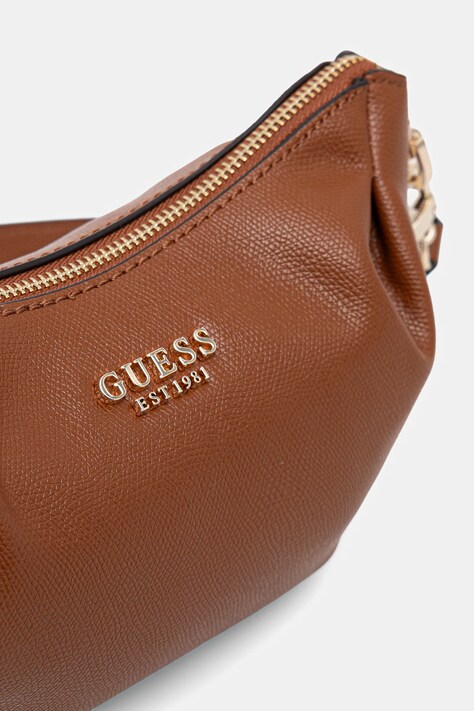 Τσάντα Guess AMORETTE χρώμα: καφέ, HWBG78 98170