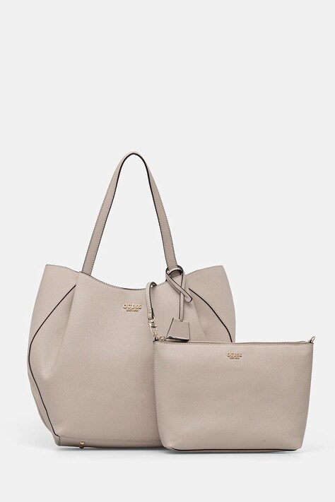 Guess poșetă AMORETTE culoarea bej, HWBG78 98240