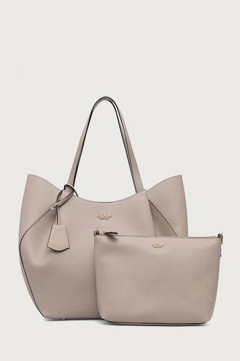 Guess Nákupní taška dámská z imitace kůže AMORETTE béžová HWBG78 98240