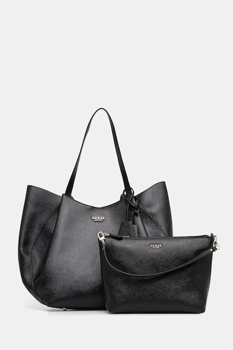 Kabelka Guess AMORETTE černá barva, HWBG78 98240