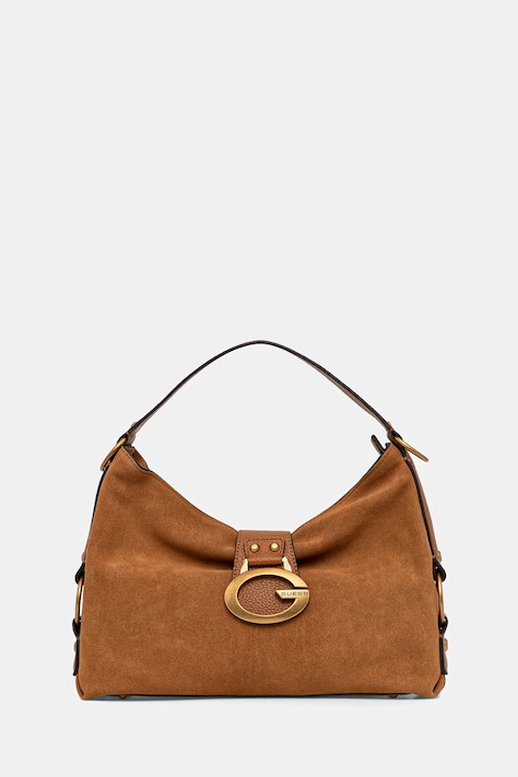 Кожена чанта Guess CAMDEN в кафяво HWSB93 08180
