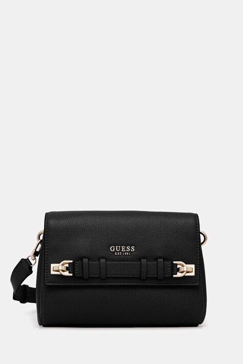 Τσάντα Guess GREGORIA χρώμα: μαύρο, HWBG85 46200