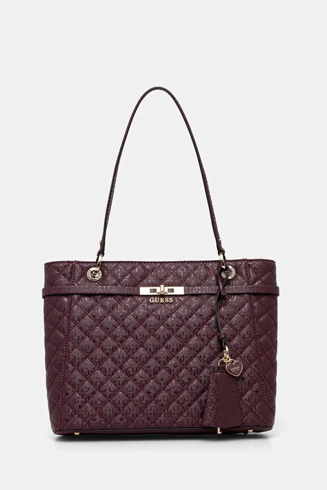 Guess geantă IDRA culoarea bordo, HWGG81 57250