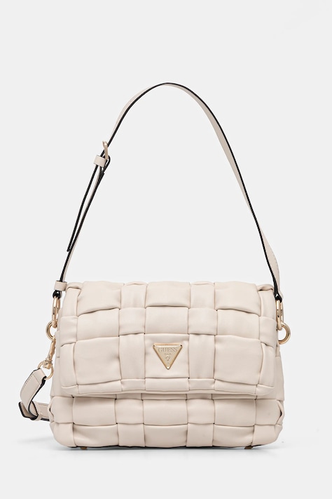 Τσάντα Guess MARION χρώμα: μπεζ, HWWG80 72190