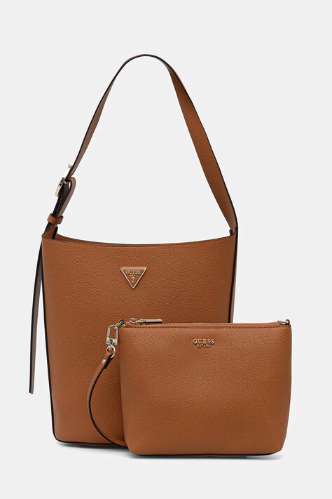 Torba Guess MERIDIAN boja: smeđa, HWBG69 74040