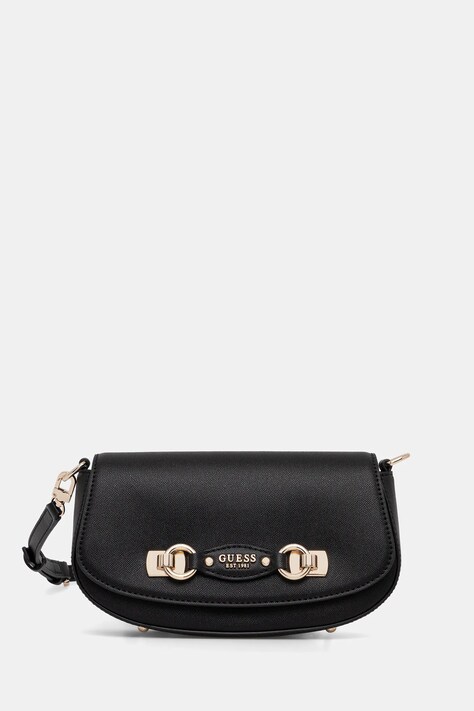 Τσάντα Guess MIMINA χρώμα: μαύρο, HWBG80 15200