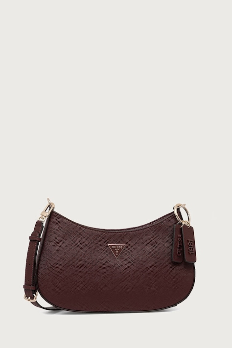 Guess torebka hobo damska z imitacji skóry NOELLE bordowa HWZG96 72180