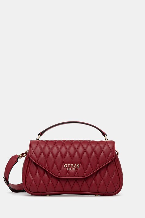 Τσάντα Guess VALLA χρώμα: κόκκινο, HWQG81 22200
