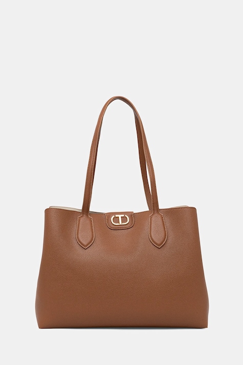 Twinset poșetă culoarea maro, 252TB7150