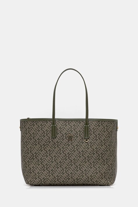 Kabelka Tommy Hilfiger zelená farba, AW0AW17696