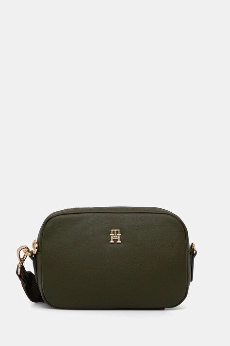 Kabelka Tommy Hilfiger zelená barva, AW0AW17702