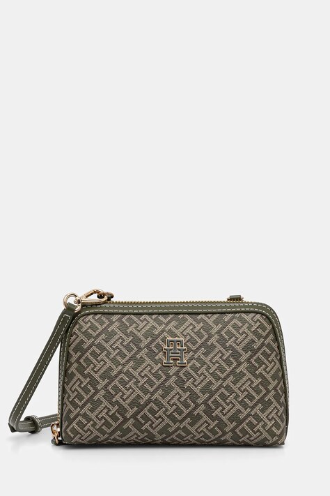Torbica Tommy Hilfiger zelena barva, AW0AW17712