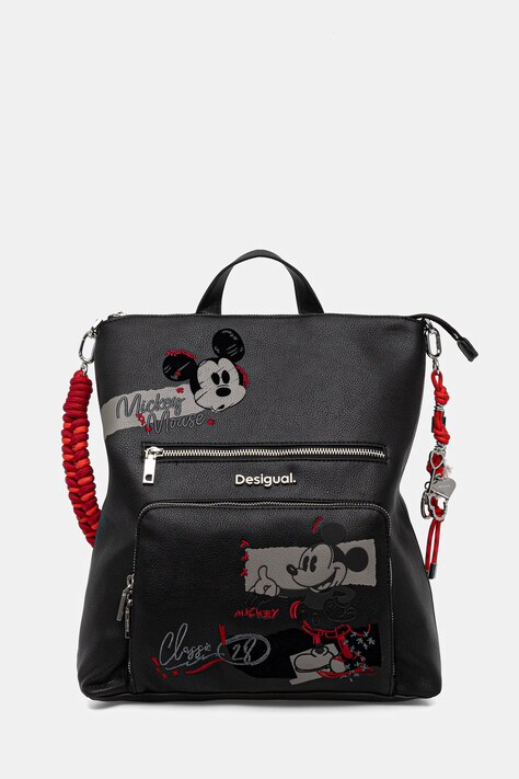 Desigual zaino MICKEY ROCK PRETORIA donna colore nero con applicazione 25WAKP01