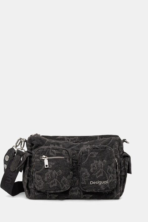 Τσάντα Desigual WHISKEY HABANA MULTIP χρώμα: γκρι, 25WAXD28