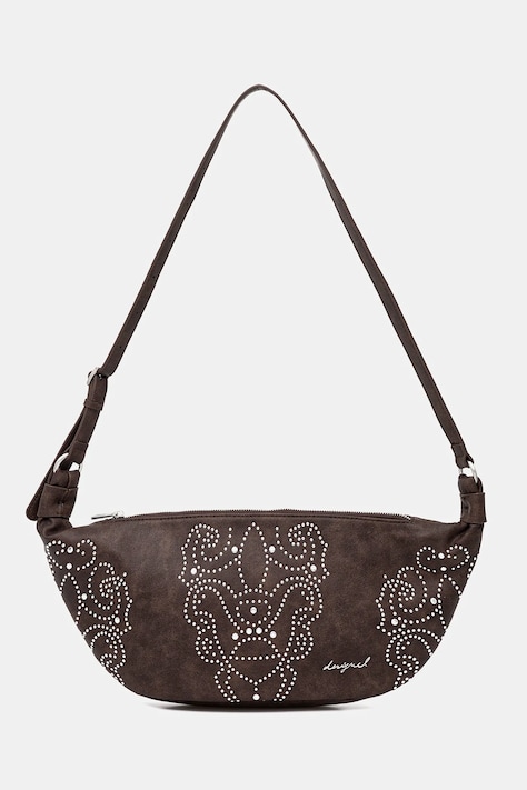 Τσάντα Desigual POKER FACE MUNSTE χρώμα: καφέ, 25WAXP33