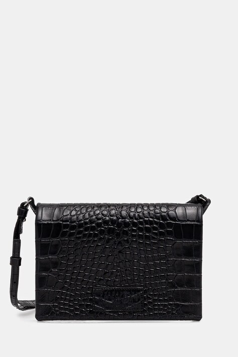 MM6 Maison Margiela torebka skórzana kolor czarny SA6WF0001.P8650.T8013