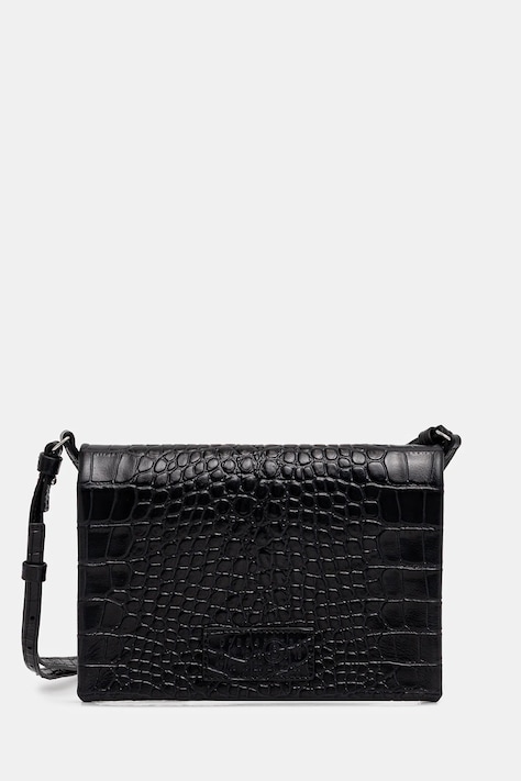 Шкіряна сумочка MM6 Maison Margiela колір чорний SA6WF0001.P8650.T8013