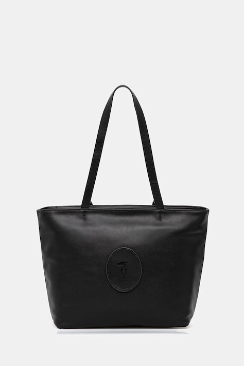 Trussardi torebka skórzana kolor czarny Z644E006025N
